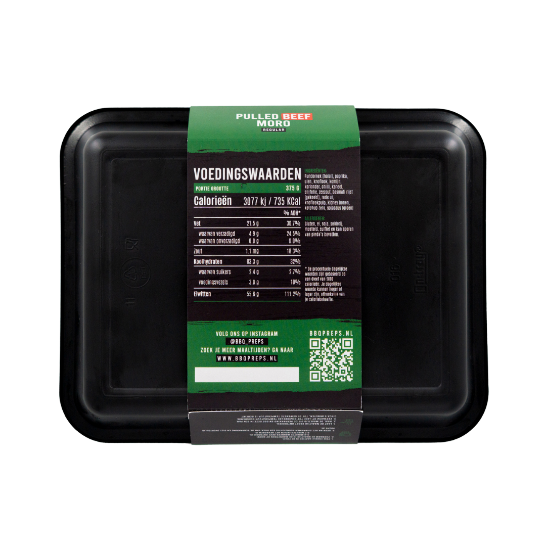 Pulled Beef - Caribische Moro Rijst - Gegrilde Groenten