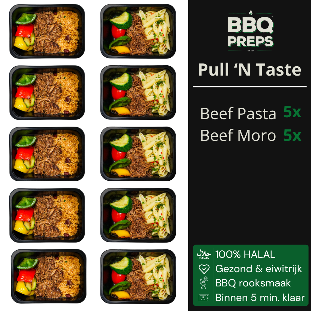 Pull 'N Taste - Beef Pasta & Beef Moro Rijst - 10 pack
