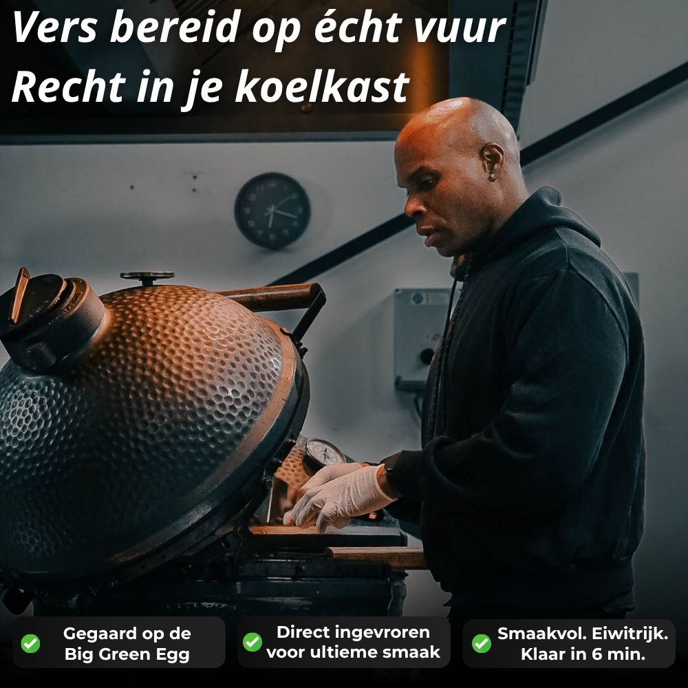 Pulled Chicken - Pasta (Rode peper & knoflook) - Gegrilde Groenten